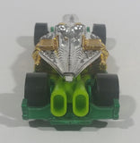 2013 Hot Wheels Chrome Racers Croc Rod Chrome Lime Green Gold Die Cast Toy Car Vehicle - Treasure Valley Antiques & Collectibles