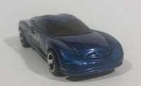 1999 Hot Wheels Chrysler Thunderbolt Metalflake Dark Blue Die Cast Toy Car Vehicle - Treasure Valley Antiques & Collectibles
