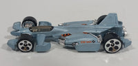 2002 Hot Wheels Jet Threat 3.0 Light Metallic Blue Die Cast Toy Race Car Vehicle - Treasure Valley Antiques & Collectibles