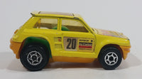 Vintage Majorette Motor No. 255 Renault R 5 Turbo Yellow 1:53 Scale Die Cast Toy Car Vehicle - Made in France - Treasure Valley Antiques & Collectibles