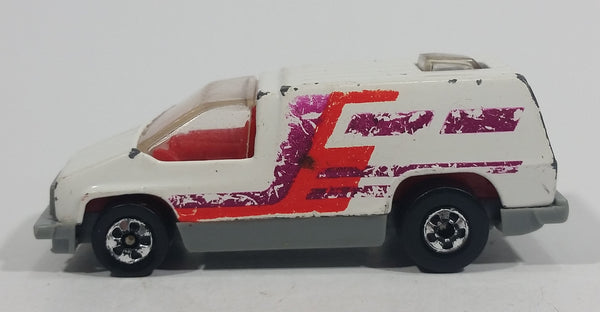 1997 Hot Wheels Inside Story Beach Blaster Van White Die Cast Toy Car Vehicle - Made in India - Treasure Valley Antiques & Collectibles
