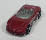 2008 Hot Wheels Web Trading Cars MX48 Turbo Dark Red Die Cast Toy Car Vehicle - Treasure Valley Antiques & Collectibles