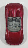 2008 Hot Wheels Web Trading Cars MX48 Turbo Dark Red Die Cast Toy Car Vehicle - Treasure Valley Antiques & Collectibles