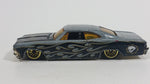 2003 Hot Wheels Wastelanders '65 Impala Grey and Black Die Cast Toy Muscle Car Vehicle - Treasure Valley Antiques & Collectibles