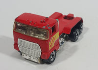 1993 Hot Wheels Ford Stake Bed Truck Red Die Cast Toy Car Vehicle Semi Rig Tractor