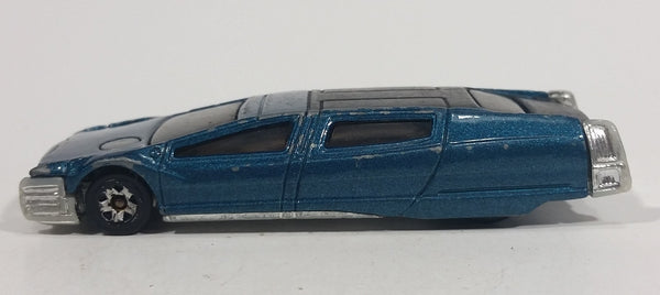 2002 Hot Wheels First Editions Syd Mead's Sentinel 400 Limo Metallic Dark Teal Die Cast Toy Limousine Car Vehicle - Treasure Valley Antiques & Collectibles