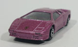 1990s Maisto Lamborghini Diablo Metallic Purple Pink 1/64 Scale Die Cast Toy Dream Super Car Vehicle