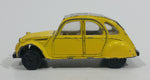 Rare Maisto 1968 Citroen 2CV Yellow 1/64 Scale Die Cast Toy Car Vehicle