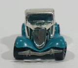 1995 Hot Wheels Speed Gleamer 3-Window '34 Turquoise Blue Chrome Die Cast Toy Car Hot Rod Vehicle - Treasure Valley Antiques & Collectibles