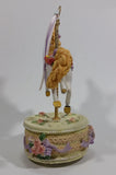 Decorative Carousel Horse on a Cake Music Box - Plays a song with a nice melody - Treasure Valley Antiques & Collectibles