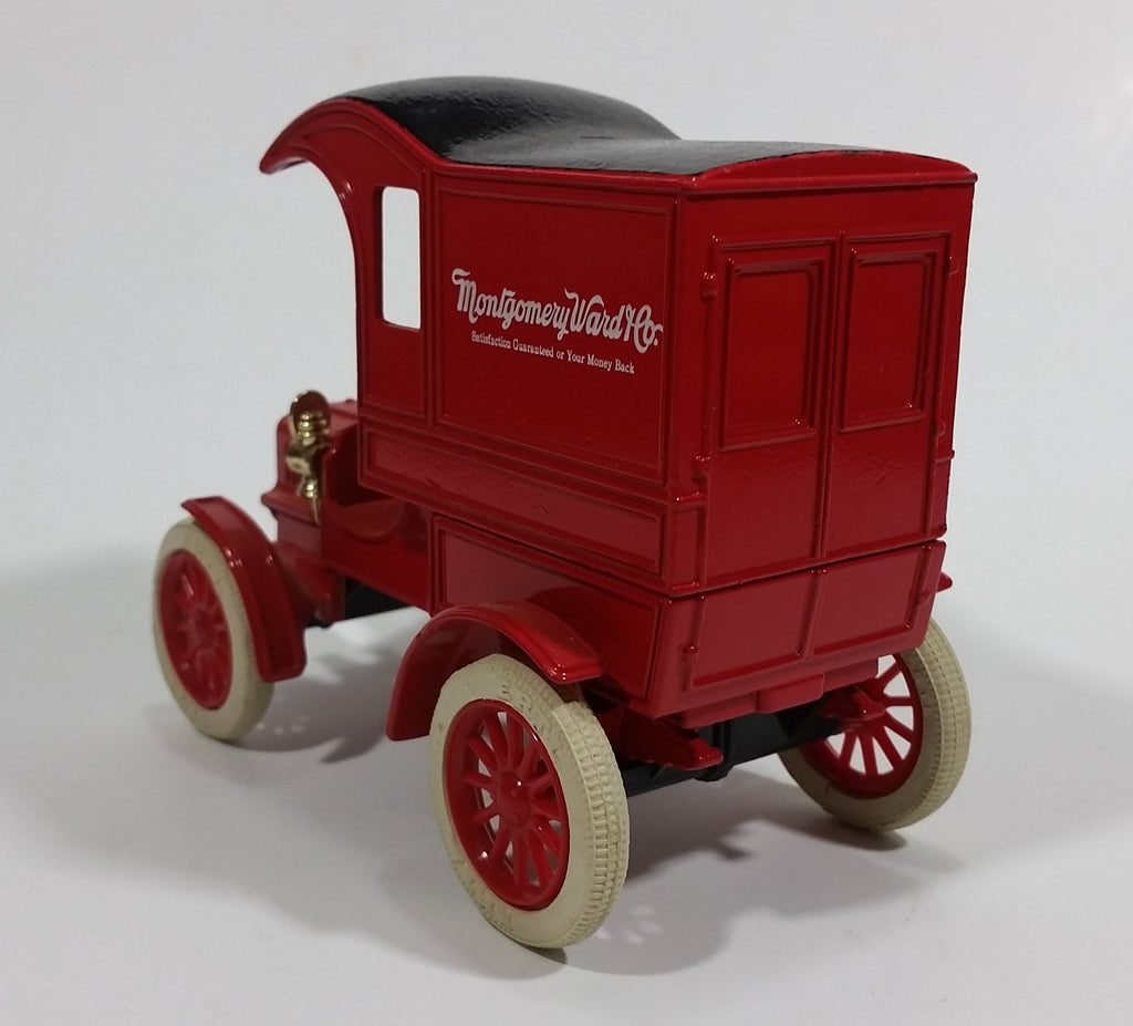 Vintage ERTL Montgomery Ward 1905 Ford Delivery Coin Bank Red 1/25 Sca ...