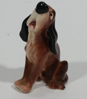 Vintage Japan Hound Dog Ceramic Figurine Hagen Renaker Disney Style of Trusty 'Lady and the Tramp' - Treasure Valley Antiques & Collectibles