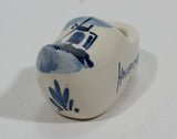Vintage Delft Holland Style Windmill Ceramic 2 1/2" Shoe Clog - Treasure Valley Antiques & Collectibles