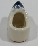 Vintage Delft Holland Style Windmill Ceramic 2 1/2" Shoe Clog - Treasure Valley Antiques & Collectibles