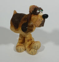 2002 RUSS Bobble Bods Heads Bloodhound Spring Motion Resin Dog Figurine Collectible By Doug Harris