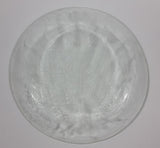 Duralex Corn Decor Embossed Tempered Clear Transparent Glass 9" Plate - France