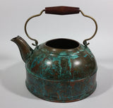 Vintage Revere Ware Rome, New York Copper Tea Kettle with Wooden Handle - No Lid - Treasure Valley Antiques & Collectibles