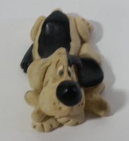 Russ Kathleen Kelly Critter Factory Black and White Hound Dog Collectible Resin Figurine #14200 Made in China - Treasure Valley Antiques & Collectibles