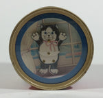 Rare Vintage Otagiri Flash Dance Music Box Black and White Cat Wind Up Dancing Collectible - Working