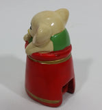 Vintage Cute Circus Elephant Ceramic Pencil Sharpener - Treasure Valley Antiques & Collectibles