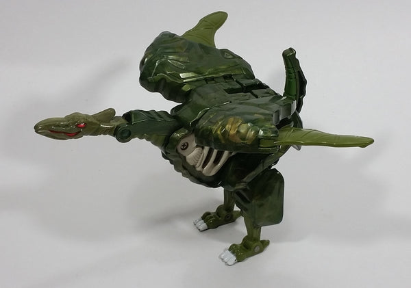 Vintage 1985 Bandai Tonka GoBots Rock Lords Terra-Roc Rockasaurs Monstrous Green Transformer Action Figure Boulder Toy