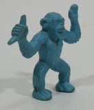 Vintage 1980s Diener Inc Light Blue Monkey Holding up A Banana Eraser Collectible - Treasure Valley Antiques & Collectibles