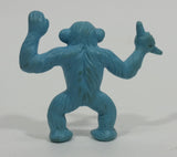 Vintage 1980s Diener Inc Light Blue Monkey Holding up A Banana Eraser Collectible - Treasure Valley Antiques & Collectibles