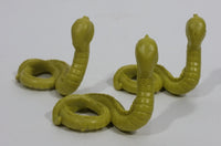 Vintage 1981 DFC Dragonriders Of The Styx Faceless Naga 2" Mini Green Snakes Toy Figures - Lot of 3