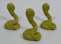 Vintage 1981 DFC Dragonriders Of The Styx Faceless Naga 2" Mini Green Snakes Toy Figures - Lot of 3