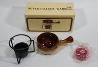Vintage Woodward's Stoneware Crock Pot Butter Sauce Warmer with Original Box - Treasure Valley Antiques & Collectibles
