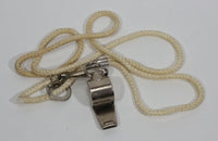 The Acme Thunderer Small Metal Whistle with String - Used - Treasure Valley Antiques & Collectibles
