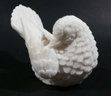 Vintage Alabaster White Dove Love Bird Sculptures Ornament Made In Italy - Very Fragile - Treasure Valley Antiques & Collectibles