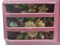 Vintage Antique 1939 Rare Model Philco 39-5A1 Tube Radio With Floral Tapestry Painted Pink Purple - Treasure Valley Antiques & Collectibles