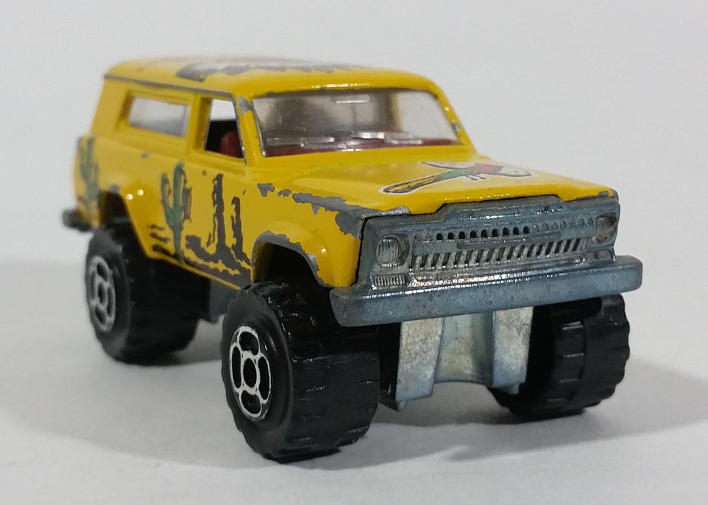 Miniature Majorette Jeep Cherokee 4x4 Police 1/64 - Transformée, Occasion, Métal