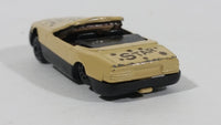 Vintage Golden Wheels Star Team Corvette Convertible Light Brown Die Cast Toy Car Vehicle - Treasure Valley Antiques & Collectibles