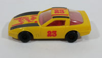 Rare Majorette Novacar No. 103 Chevrolet Corvette Grand Prix #23 Yellow Die Cast Plastic Body Toy Race Car Vehicle
