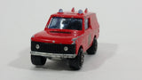 1980s Majorette Range Rover Fire Dept. District 3 Red No. 246 1/60 Scale Die Cast Toy Car Emergency Vehicle w/ Hitch - Treasure Valley Antiques & Collectibles