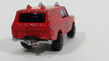 1980s Majorette Range Rover Fire Dept. District 3 Red No. 246 1/60 Scale Die Cast Toy Car Emergency Vehicle w/ Hitch - Treasure Valley Antiques & Collectibles
