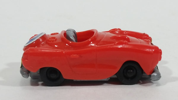 Ferrero Kinder Surprise Classic MGB Convertible Style Snap Together Plastic Miniature Dark Orange Toy Car Vehicle - Treasure Valley Antiques & Collectibles