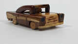 Vintage Cuban Handmade Wooden Model Classic Car Vehicle With Rolling Wooden Wheels - Souvenir Travel Collectible - Treasure Valley Antiques & Collectibles