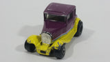 1991 Matchbox Model A Ford Burgundy Plum and Yellow MB55 Die Cast Toy Antique Classic Car Vehicle - USA only