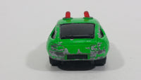 Vintage Majorette Sonic Flashers Porsche 928 Emergency S.O.S. Doctor Bright Green Die Cast Toy Car Vehicle - Treasure Valley Antiques & Collectibles