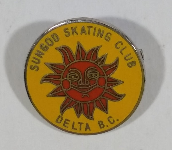 Sun God Skating Club Delta, B.C. Enamel Pin - Ice Skating, Speed Skating, Figure Skating Sports Collectible - Treasure Valley Antiques & Collectibles