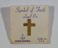 Concordia Symbol of Faith Lapel Pin Cross Crucifix Christianity Religion Collectible - Treasure Valley Antiques & Collectibles