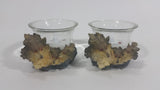 Set of 2 Resin Wolves Wolf Candle Holders With Electronic Candles - Treasure Valley Antiques & Collectibles