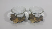 Set of 2 Resin Wolves Wolf Candle Holders With Electronic Candles - Treasure Valley Antiques & Collectibles