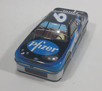 2001 Palmers Double Crisp Mark Martin #6 Ford Nascar Race Car Shaped Tin Collectible #60037 - Empty - Treasure Valley Antiques & Collectibles