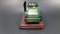 Vintage Wooden Dark Green Antique Car Pen Holder on Wood Base People's Republic of China - Treasure Valley Antiques & Collectibles