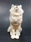 Wolf Sitting and Howling Light Weight Resin Animal Figurine 4 1/2" Tall - Treasure Valley Antiques & Collectibles