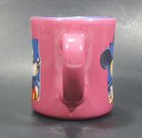 Disney's Mickey Mouse Cartoon Character Pink Fuchsia with Blue Inside Ceramic Coffee Mug - Treasure Valley Antiques & Collectibles
